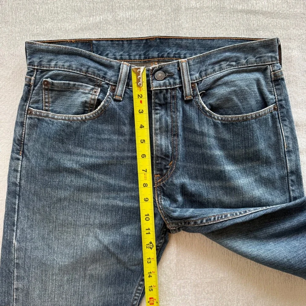 Levi's 505 Jeans Men's 31x30 Regular Fit Straight Leg Dark Wash 100% Cotton